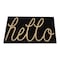 First Concept First Concept 18 in. W X 30 in. L Black Hello Coir Door Mat FC-72022 - alternate 5